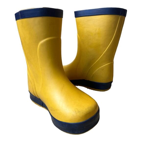 JoJo Maman Bebe Splash Yellow Rain Boots Toddler Size 5 - Picture 3 of 10